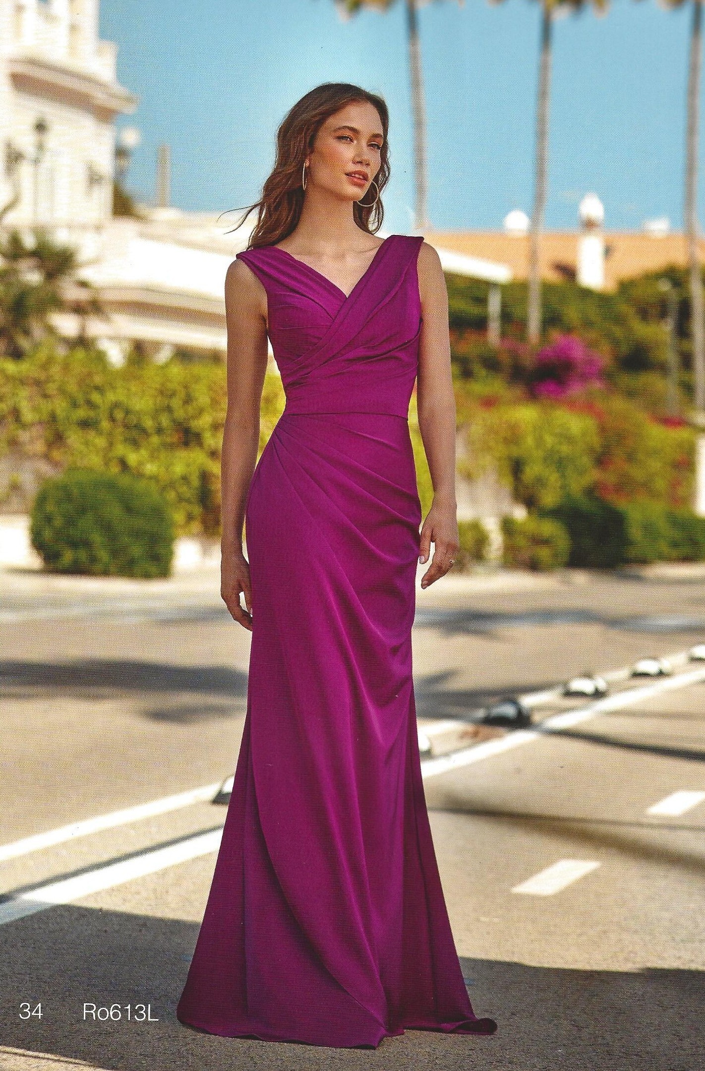 robe longue violet