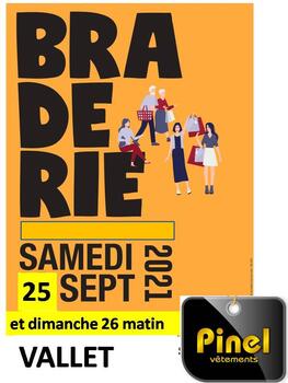 Braderie Pinel 2021 à Vallet